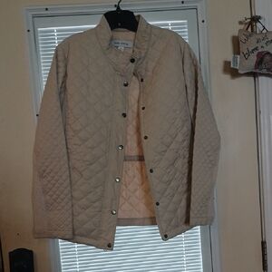 Pure Energy Quilted Tan Puffer Jacket